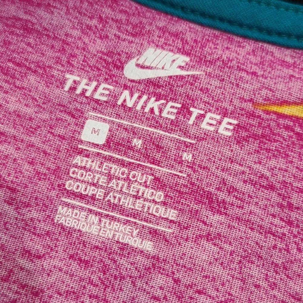 Nike Long Sleeve Color Block T Shirt Custom Cut - Picture 10 of 12